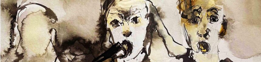 Concert dessiné inclusif, peinture Léa Cornetti