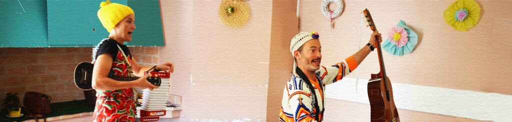 Duo musical et clown l'amour sous toutes ses facettes, cours de yoga détourné